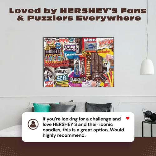Vista 7 de Buffalo Games - Rompecabezas de 1000 piezas de Hershey's Sweet Collage para adultos, imagen de caramelo colorido hecho en Estados Unidos