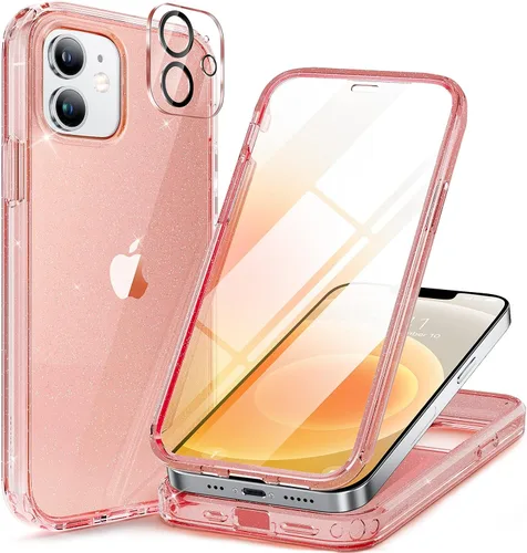 Vista 203 de Miracase - Funda magnética para iPhone 13 Pro Max de 6.7 pulgadas (compatible con MagSafe), transparente, completo, protector de pantalla de vidrio