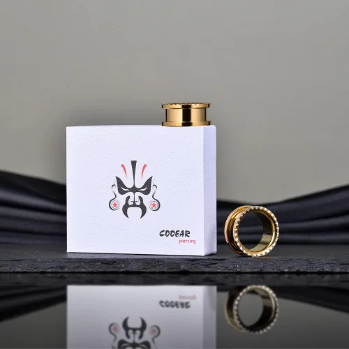 Vista 7 de COOEAR Tapones y túneles de acero inoxidable con rosca trasera, polea, boca, oreja, tamaño de expansión de 0.00 oz a 1 pulgada.