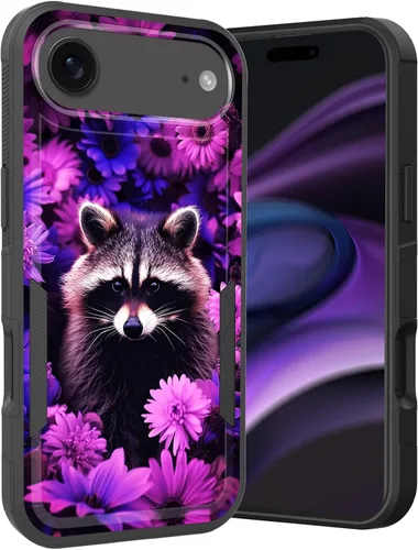 Vista 71 de Funda para iPhone Air, doble capa híbrida resistente resistente a prueba de golpes de policarbonato duro + funda protectora de silicona suave