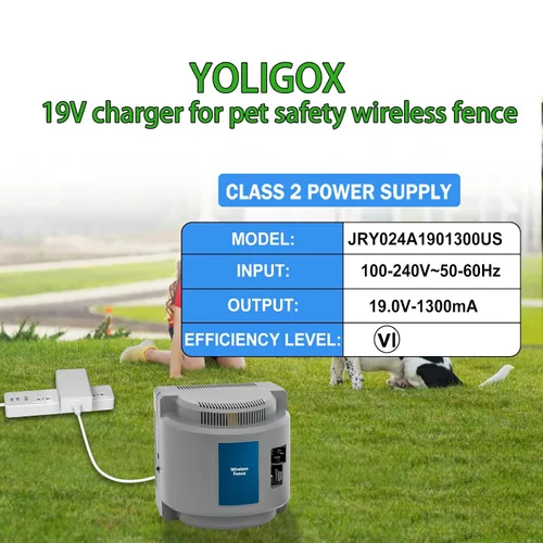 Vista 6 de Adaptador de CA de 19 V compatible con PetSafe WirelessFence Cable de alimentación compatible con PetSafe IF-100 PIF-300 300-034 RFA-443 IF-101