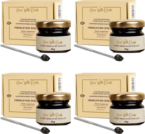 Vista 4 de CWE - Resina Shilajit orgánica pura del Himalaya 0.88 oz Probada para seguridad Fuente natural de ácido fúlvico y oligominerales