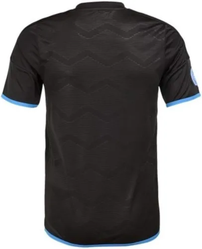 Vista 4 de Umbro Camiseta de manga corta El Salvador 18/19 para hombre, color negro/azul, talla S
