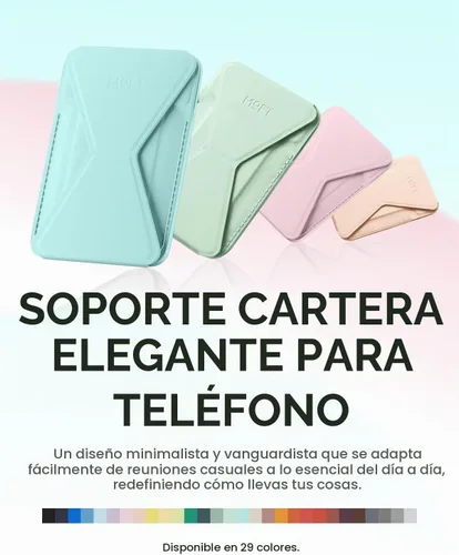 Vista 6 de MOFT Soporte magnético para cartera compatible con iPhone 17/16/15/14/13/12, ajuste de ángulo y soporte de teléfono compatible con MOVAS Magsafe