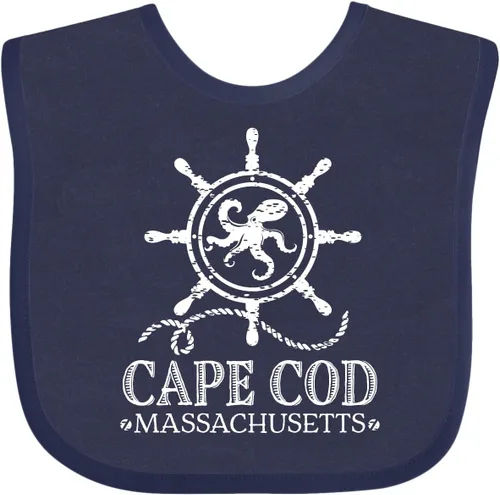 Vista 14 de inktastic Cape Cod Massachusetts - Babero náutico para bebé