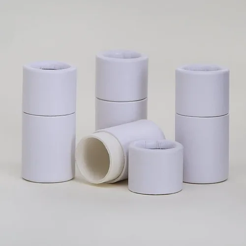 Vista 2 de Bálsamo labial de cartón kraft blanco de 1/4 onzas (25)