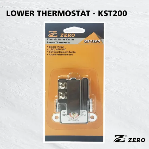 Vista 5 de Z ero KST200 Termostato calentador de agua, termostato inferior, certificación UL, negro