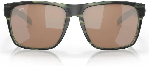 Vista 32 de Costa Man - Gafas de sol con montura negra mate, lentes de espejo verde, 2.323 in