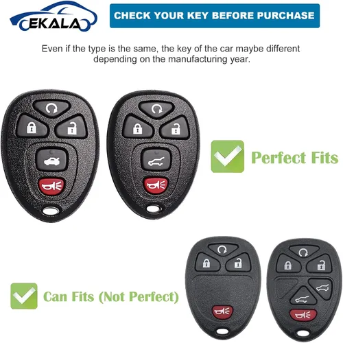 Vista 2 de EKALA TPU Key Fob Cover, Key Fob Protector with Bling Key Fob Keychain