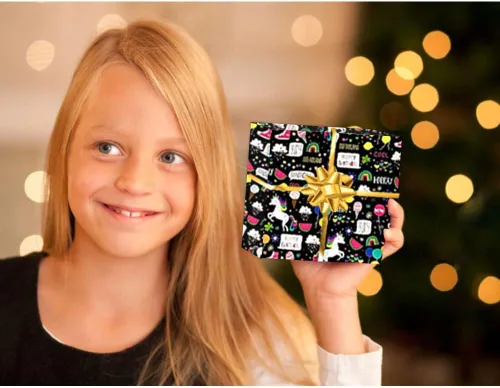 Vista 5 de WDNUKEE Papel de regalo de feliz cumpleaños para niños, niñas y niños, 6 hojas de papel de regalo de cumpleaños para niños, plegado plano de 20 x 28