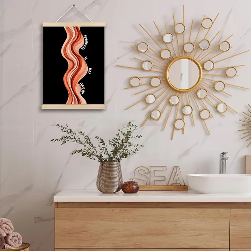 Vista 4 de Lienzo decorativo inspirador de salud mental para colgar pósteres, impresiones abstractas positivas para decoración de pared para terapia