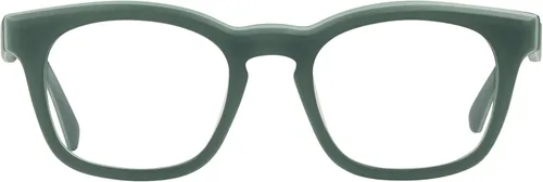 Vista 10 de eyebobs Humble Narrator Wide Traditional and Blue Light Reading Glasses Cristal frontal y patillas