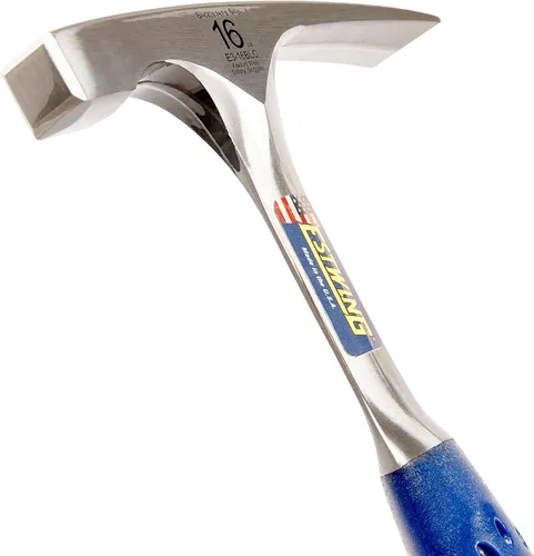 Vista 3 de Estwing Martillo de carpintero/albañil - Herramienta de albañil de 16 oz con construcción de acero forjado y mango con reducción de impacto