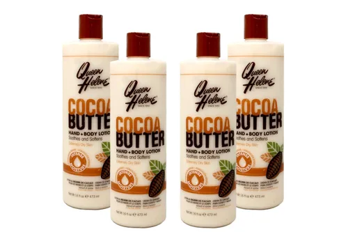 Vista 13 de Queen Helene Loción para manos y cuerpo de manteca de cacao – Fórmula ultra hidratante para una piel suave y radiante, 16 onzas, paquete de 3