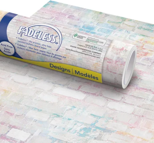 Vista 47 de Fadeless Papel para Tablón de Anuncios, Papel Resistente a la Decoloración para Decoración de Aula, 48" x 50', Azure, 1 Rollo