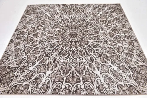 Vista 83 de Sofia, alfombra clásica de diseño abstracto, Polipropileno, Gris oscuro Gris/gris (Dark Gray/Gray)