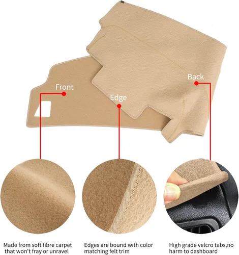Vista 3 de Funda para Tablero Cubierta de Salpicadero Alfombrilla Ajuste Personalizado para Ford Ranger 1989-1994, Ford Explorer 1991-94, Mazda Navajo 1991-94