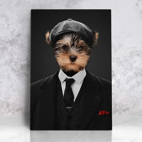 Vista 17 de Awesometik Impresión en lienzo personalizada retrato real de mascota a partir de foto, retrato personalizado del Renacimiento, retratos, retratos 20
