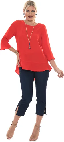 Vista 3 de Lior paris Sidney Denim Capri en el famoso Sasha Fit