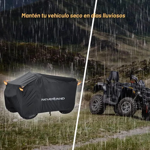 Vista 8 de NEVERLAND Cubierta para ATV Impermeable de Servicio Pesado Cubierta para Vehículo de 4 Ruedas Cubierta para Quad Resistente a Todas las Condiciones