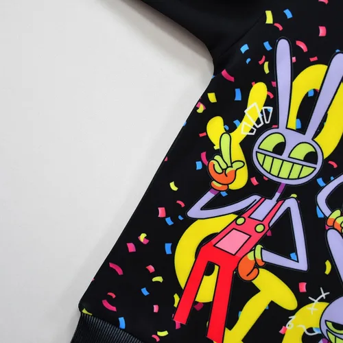 Vista 3 de Ajajvoe Linda sudadera con capucha de circo para niños, trajes diarios, 6-14 años