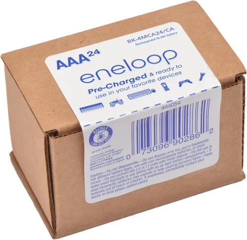 Vista 4 de Eneloop Panasonic BK-4MCA24/CA AAA 2100 Ciclo Ni-MH baterías recargables precargadas paquete de 24 y baterías recargables precargadas BK-3MCCA12FA