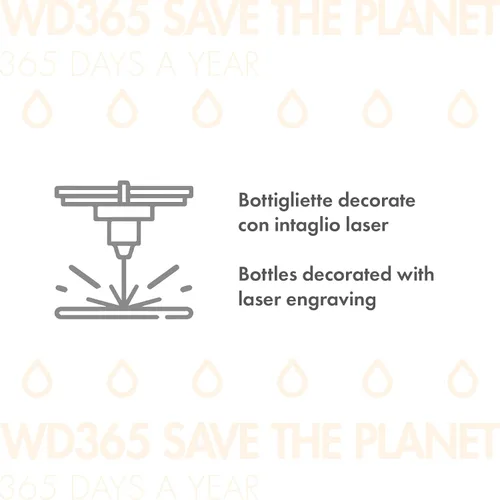 Vista 3 de WD Lifestyle Botella de agua de acero inoxidable, 17 onzas líquidas, recipientes aislados al vacío de doble pared, mantiene las bebidas frías