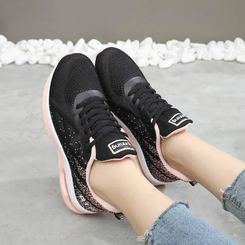Vista 5 de GANNOU Air Athletic - Tenis para mujer, de moda, para el gimnasio, deportes, correr, trotar, tenis y acondicionamiento físico, tallas 5.5-11