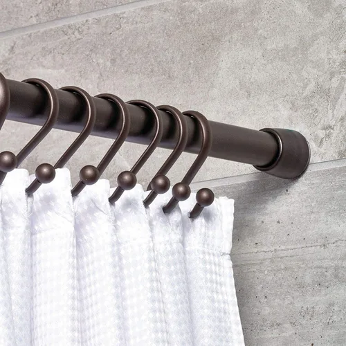 Vista 7 de InterDesign Cameo - Barra de cortina ajustable y personalizable para bañera, ducha, ropero, puerta