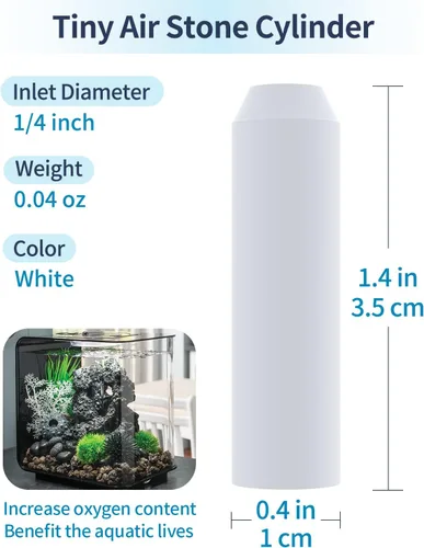 Vista 2 de Pawfly Acuario de repuesto de piedra de aire burbujeador para acuario para tubo clásico específico de flujo de halo y Life Fish Tanks Mini