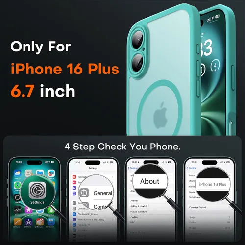 Vista 169 de TOCOL Funda magnética 3 en 1 para iPhone 15 Pro, mejorada [protección completa de cámara] con 2 protectores de pantalla, compatible con MagSafe Gris