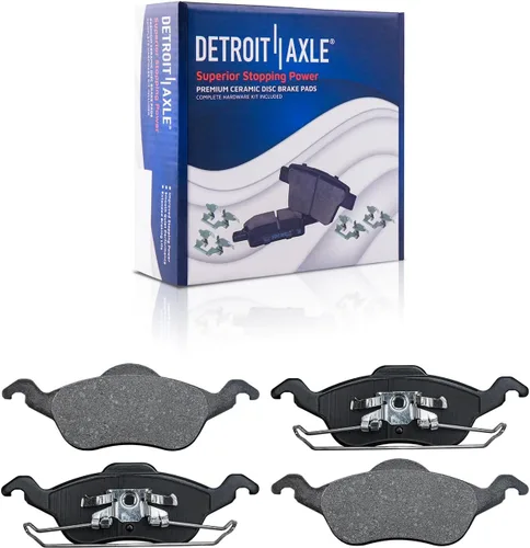 Vista 114 de Detroit Axle - Pastillas de freno traseras para Toyota Prius 2012-2015 Prius Plug-In 2017-2018 Corolla iM 2016 Sion iM 2011-2017 Lexus CT200h