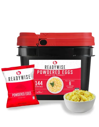 Vista 16 de ReadyWise Prepper Pack Cubo – 52 porciones de suministro de alimentos de emergencia, kit de supervivencia, comidas con proteínas, alimentos
