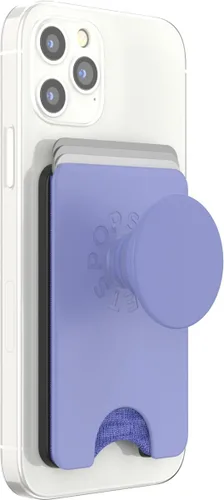 Vista 2 de PopSockets Cartera de teléfono para MagSafe, tarjetero con empuñadura, color morado bígaro