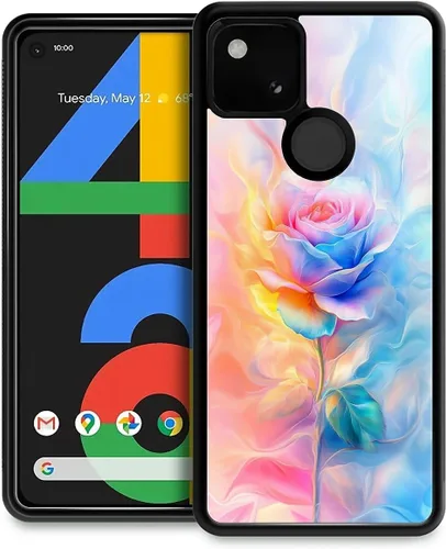 Vista 147 de Compatible con Google Pixel 4A 5G Mobile Case Creative Acrylic Back Panel Silicona Edge Case Slim Protección Especialmente para Google Pixel 4A 5G