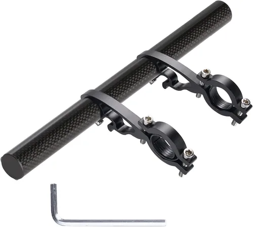 Vista 9 de Yizhet Extensor de manillar de bicicleta, extensión de manillar de bicicleta, ligero y duradero, soporte de manillar de bicicleta doble