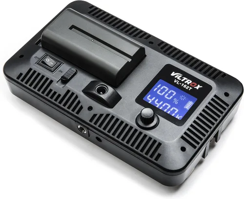 Vista 4 de VILTROX VL-162T CRI95+ Luz LED para vídeo y cámara de fotos portátil, regulable, para cámara réflex digital con batería, cargador, alto brillo, 3300