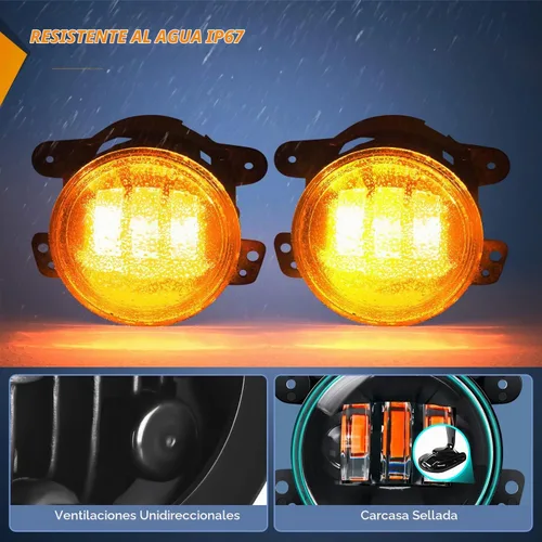 Vista 7 de Nilight Conjunto de Luces LED de Niebla de 4 Pulgadas Compatible con 2007 2008 2009 2010 2011 2012 2013 2014 2015 2016 2017 2018 Jeep Wrangler JK