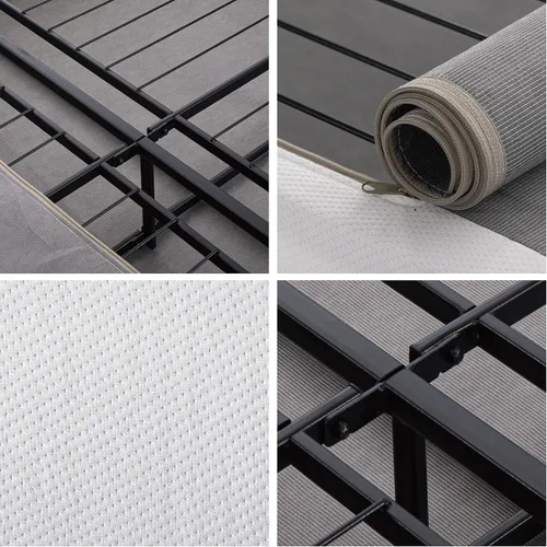 Vista 8 de Somier base de colchón plegable Sleep Master BiFold, Acero, Blanco