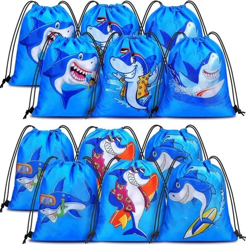 Vista 7 de Boao 12 unidades de bolsas de regalo de fiesta de playa de verano para niños, bolsas de regalo, bolsas de dulces para fiesta en la playa