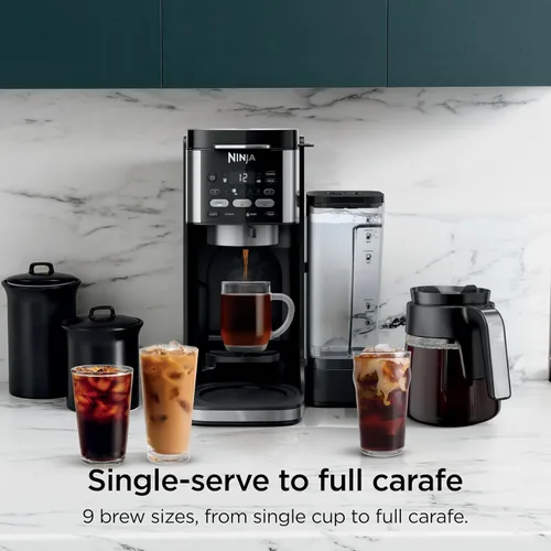 Vista 11 de [Usado] Ninja Cafetera de goteo Máquina de café DualBrew Pro caliente y helada Uso con cápsulas de café K-Cup 3 estilos de preparación