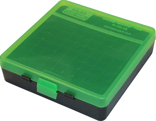 Vista 8 de MTM Caja para munición con tapa abatible de 100 balas, 40/45/10 mm, calibre (Azul claro)