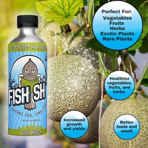 Vista 6 de Fish Head Farms - Acondicionador orgánico de suelo para mejorar el rendimiento y el sabor. Mejora la eficiencia de los fertilizantes. Útil tanto