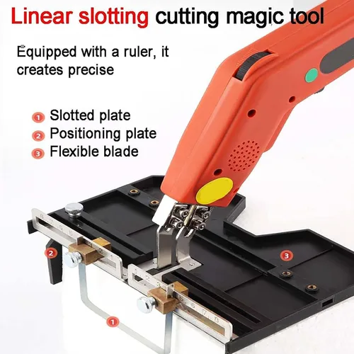 Vista 3 de Cuchillo eléctrico de corte de cuchillo caliente, herramienta de corte eléctrica de 250 W, calefacción de 5 segundos, temperatura ajustable 122-932