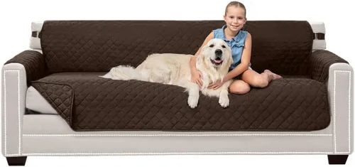 Vista 148 de Sofa Shield - Funda para sofá Loveseat con correa patentada, protector de cojín, funda reversible diseñada en EE. UU. resistente a manchas