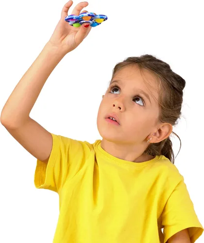 Vista 5 de Nutty Toys Fidget Spinner – Juguete sensorial para niños y adultos – Los mejores regalos para aliviar el estrés y la ansiedad 2025, idea única