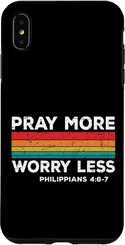 Vista 11 de iPhone 16 Faith Christians God Jesus Pray more worry less Case