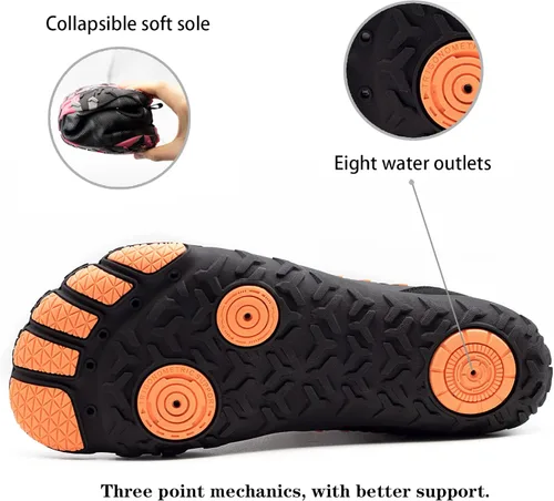 Vista 5 de Goodsaleok Zapatos de agua para hombre y mujer, secado rápido, descalzos, para playa, Brook, atléticos, deportivos, para navegar, surf, senderismo
