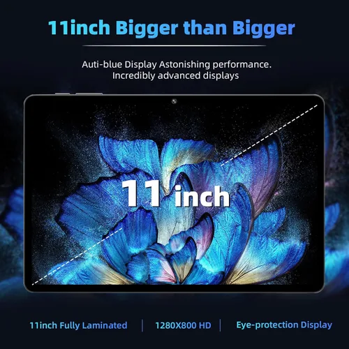 Vista 5 de Tablet Android 15 actualizada 2026, tabletas de 11 pulgadas, CPU Octa Core, 20GB+128GB+1TB de expansión, batería de 8000mAh + carga rápida de 18 W