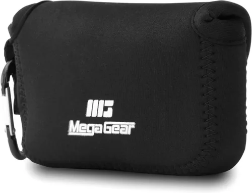 Vista 2 de MegaGear Funda de neopreno ultra ligera para cámara compatible con Panasonic Lumix DMC-ZS7 - Negro